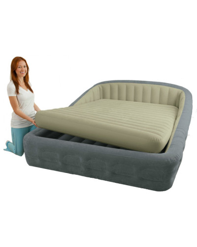 Intex 67972 - двуспальная надувная кровать  241x193x76см