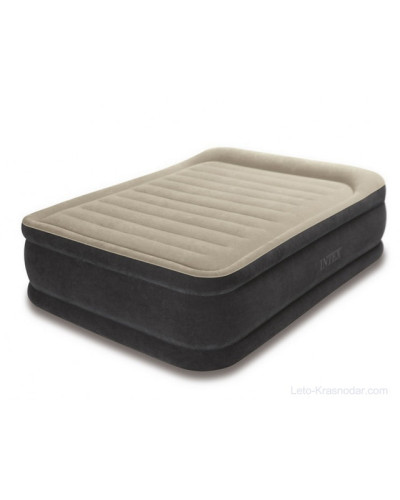 Intex 64408 - надувная кровать Premium Comfort-Plush 152x2013x46см