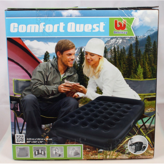 BestWay 67457 - двоспальне надувне ліжко Restaira Air Bed 203х152х38см BestWay 67457 - двоспальне надувне ліжко Restaira Air Bed 203х152х38см