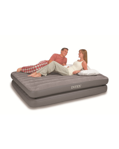 Двоспальне надувне ліжко Intex 67744 2-IN-1 AirBed (152 х 203 х 46 см) без насоса