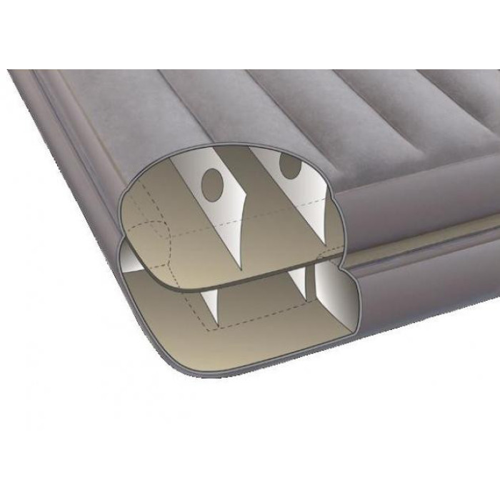 Двоспальне надувне ліжко Intex 67744 2-IN-1 AirBed (152 х 203 х 46 см) без насоса Двоспальне надувне ліжко Intex 67744 2-IN-1 AirBed (152 х 203 х 46 см) без насоса