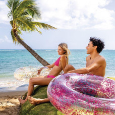 Надувной круг Intex 56274 (119 см) Малиновый