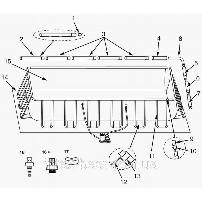 Каркасний Басейн Intex 28364 (54980) (732х366х132см) Каркасний Басейн Intex 28364 (54980) (732х366х132см)