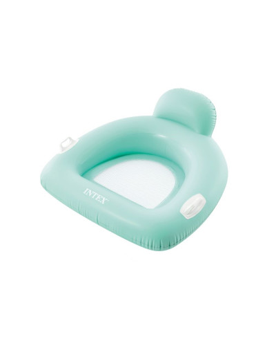 Пляжное надувное кресло Intex 56801 (114х107 см) с ручками Бирюзовый