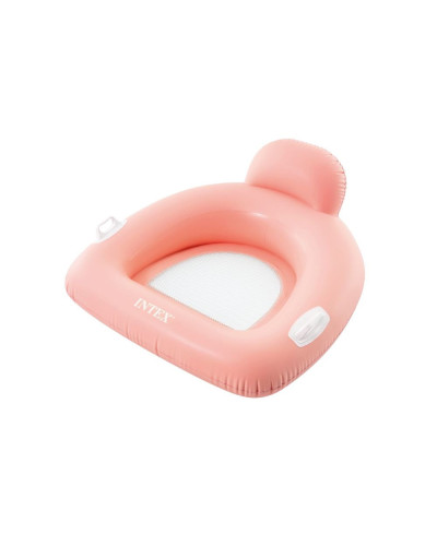 Пляжное надувное кресло Intex 56801 (114х107 см) с ручками Розовый