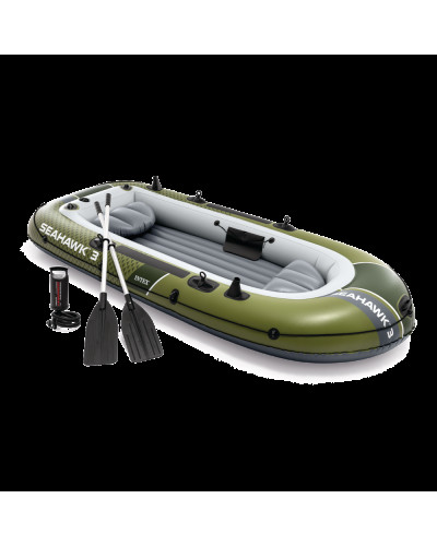 Надувная лодка Intex 66333 Seahawk 3 (295х137х43см) ручной насос 1.7 л, весла 2 шт.