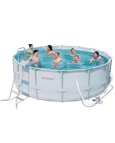 Bestway 56263 - круглий каркасний басейн Steel Power Frame 427х122 см