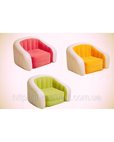 Надувне крісло Intex 68597 Cafe Club Chair Зелений (69х56х48 див.)