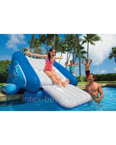 Игровой центр-бассейн Intex 58851 Горка 343х206х127см для детей от 6 лет