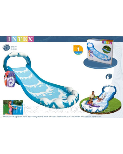 Надувная горка Surf 'n Slide Intex 57469