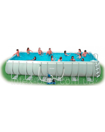 Intex 28376 (54988) - (прямокутний) каркасний басейн Ultra Frame Rectangular 975x488x132 см