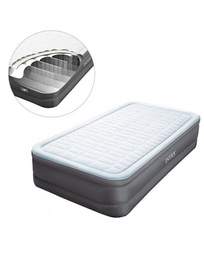 Intex 64482 надувная кровать Premium Comfort-Plush 99x191x46см