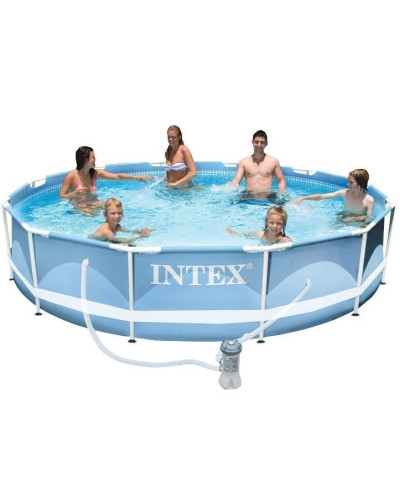 Intex 28712 - круглий каркасний басейн Prism Frame 366x76 см