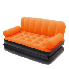 Надувний диван-трансформер 5 в 1 BestWay 67356 Помаранчевий Comfort (Air-O-Space) (188x152x64) + насос 220V.
