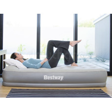 67455 BW Надувна ліжко Restaira Premium Airbed(single) 191х97х38 см з вбудованим насосом