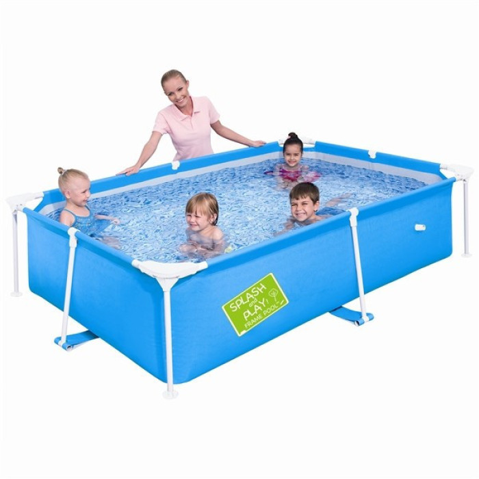 Дитячий надувний басейн Bestway 56220 Синій (239x150x58 див.) Дитячий надувний басейн Bestway 56220 Синій (239x150x58 див.)
