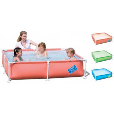 Детский каркасный бассейн Bestway 56218 Оранжевый (163x163x36 см.)