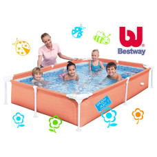 Дитячий надувний басейн Bestway 56219 Синій (221х150х43см.)
