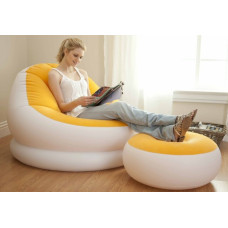 Надувне крісло Intex Cafe Chaise Chair 68572 Фіолетове (104x109x71 див.)