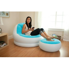 Надувне крісло Intex Cafe Chaise Chair 68572 Фіолетове (104x109x71 див.)