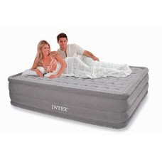 Двоспальне надувне ліжко Intex 66958 (152х203х46 див.) з вбудованим електричним насосом
